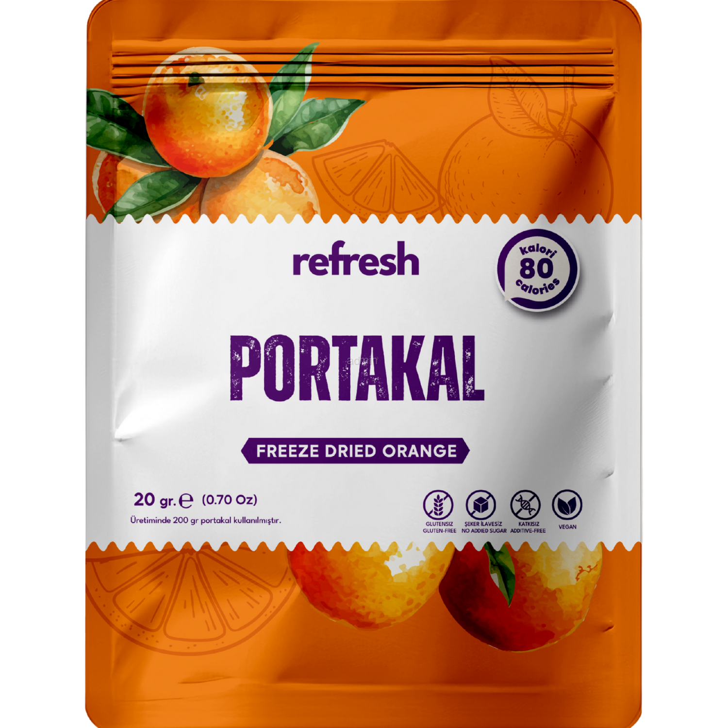 Refresh Freeze Dried Portakal 20gr