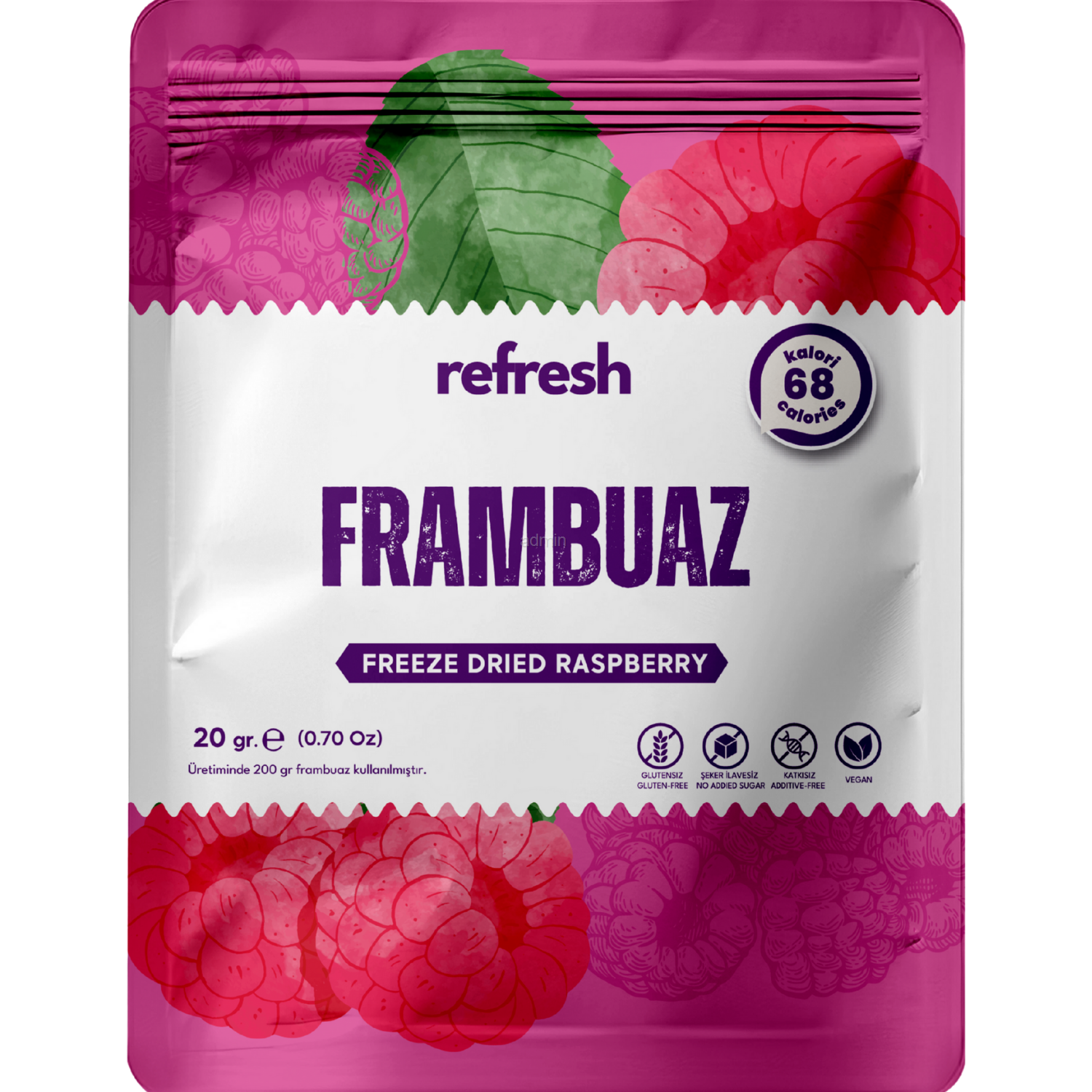 Refresh Freeze Dried Frambuaz 20gr