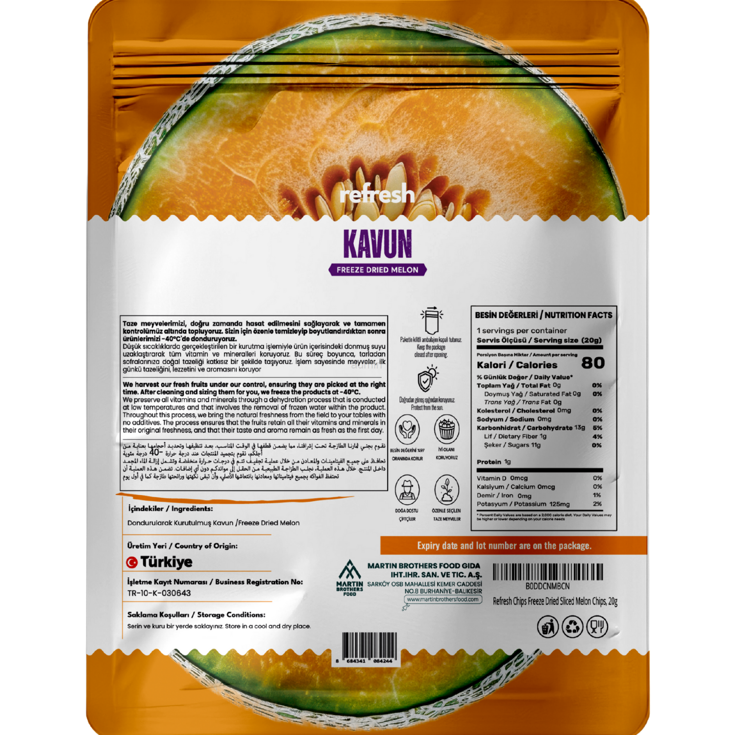 Refresh Freeze Dried Kavun 20gr