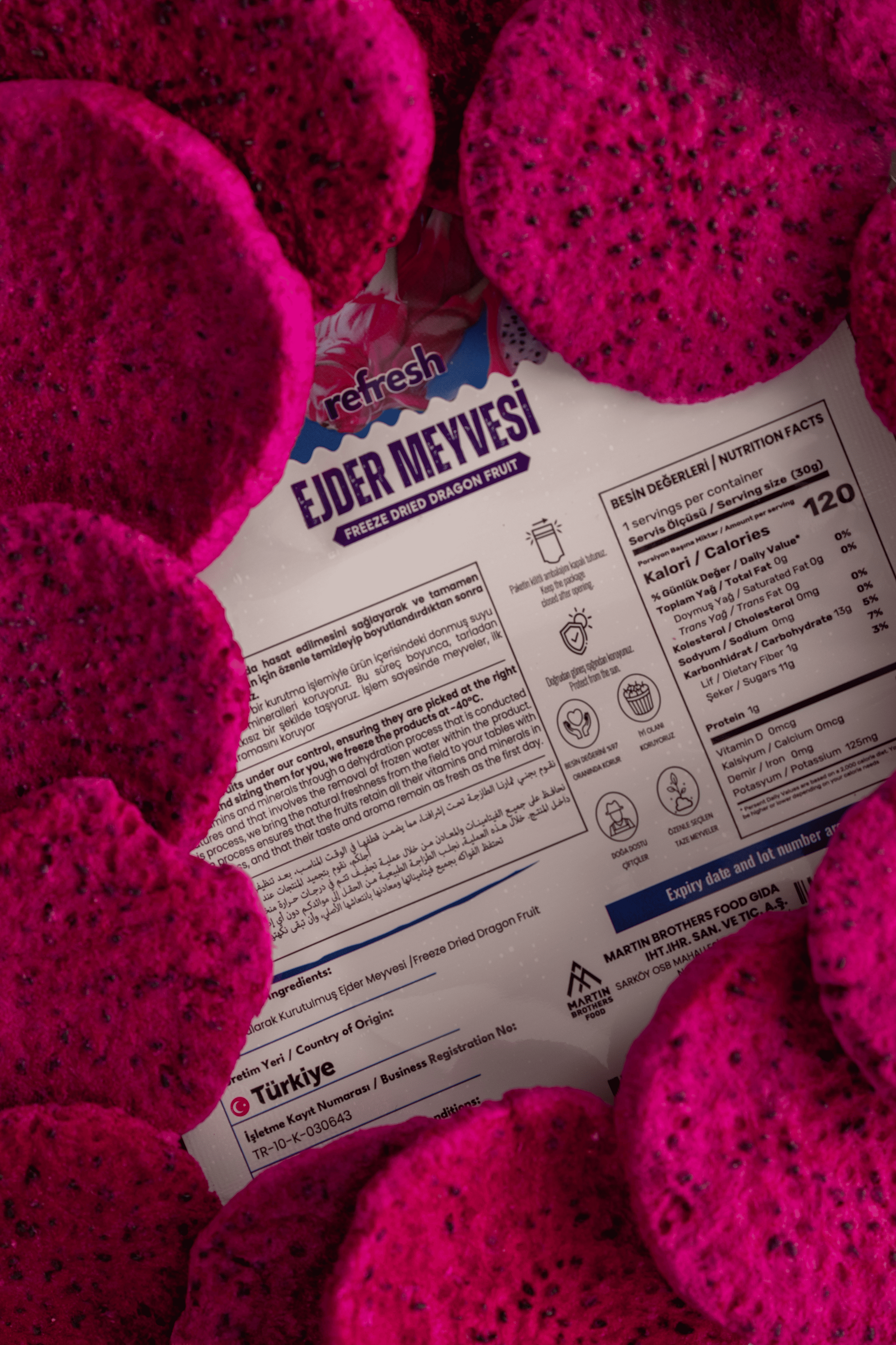 Refresh Freeze Dried Ejder Meyvesi 20gr
