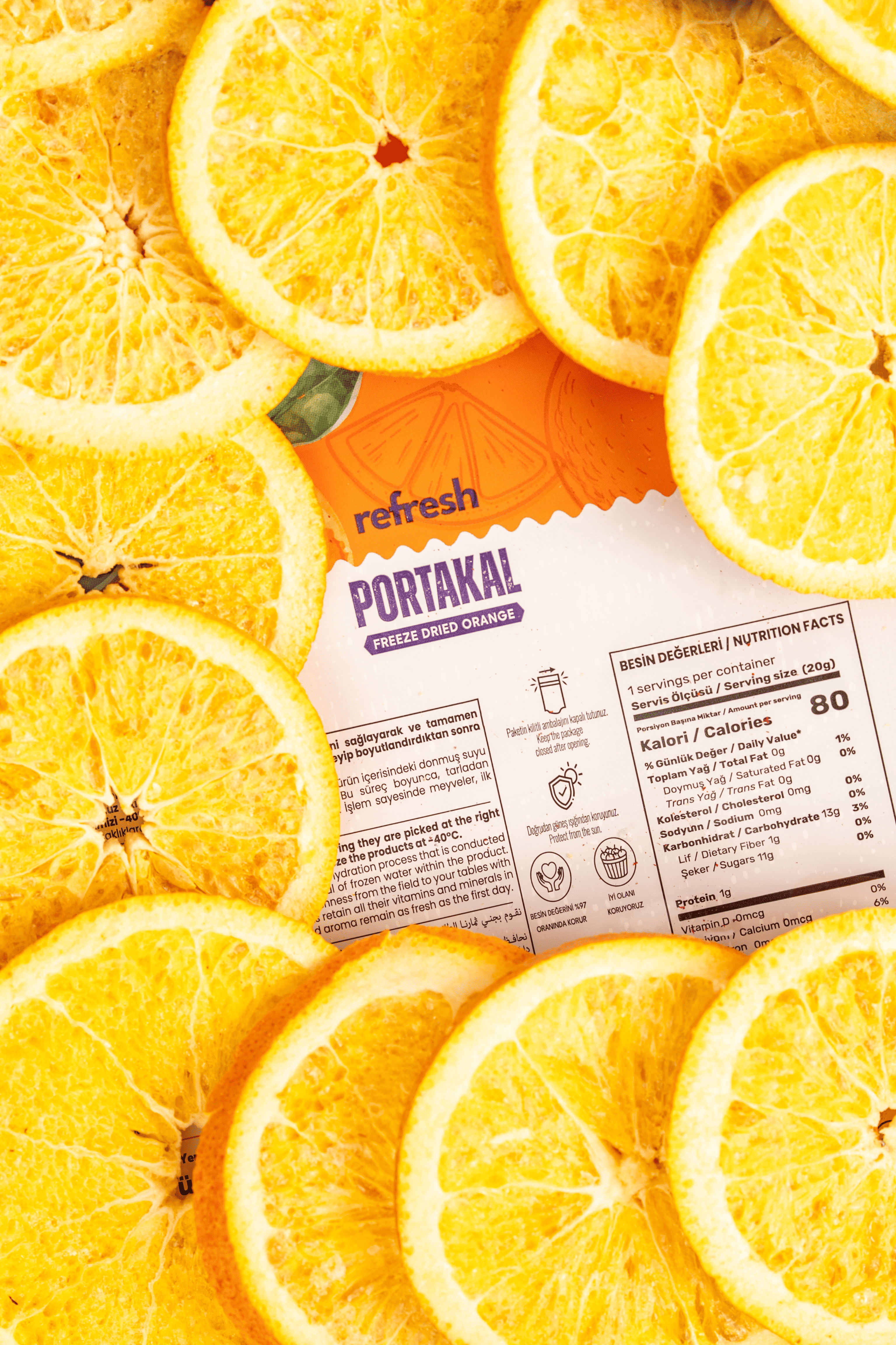 Refresh Freeze Dried Portakal 20gr