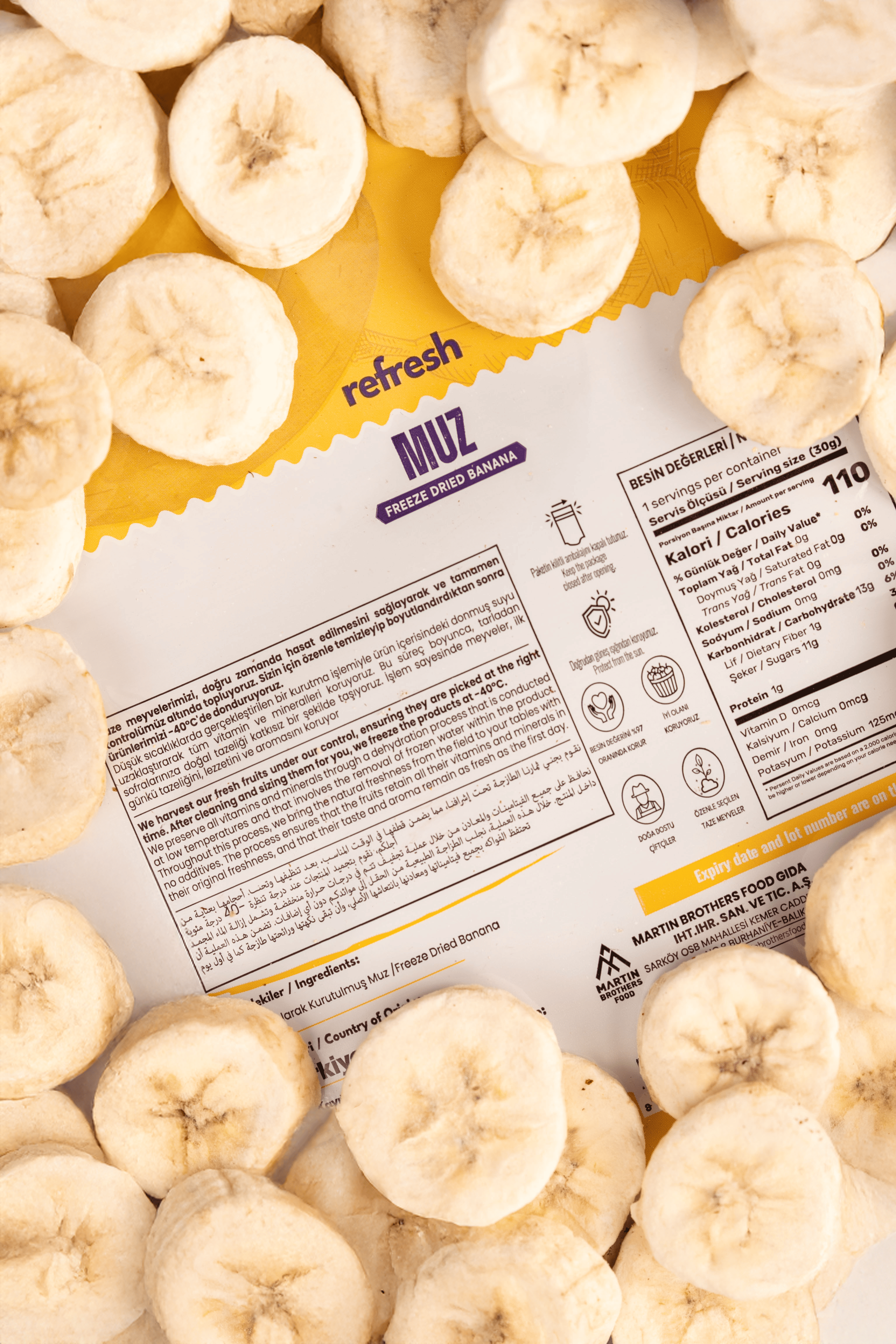 Refresh Freeze Dried Muz 30gr