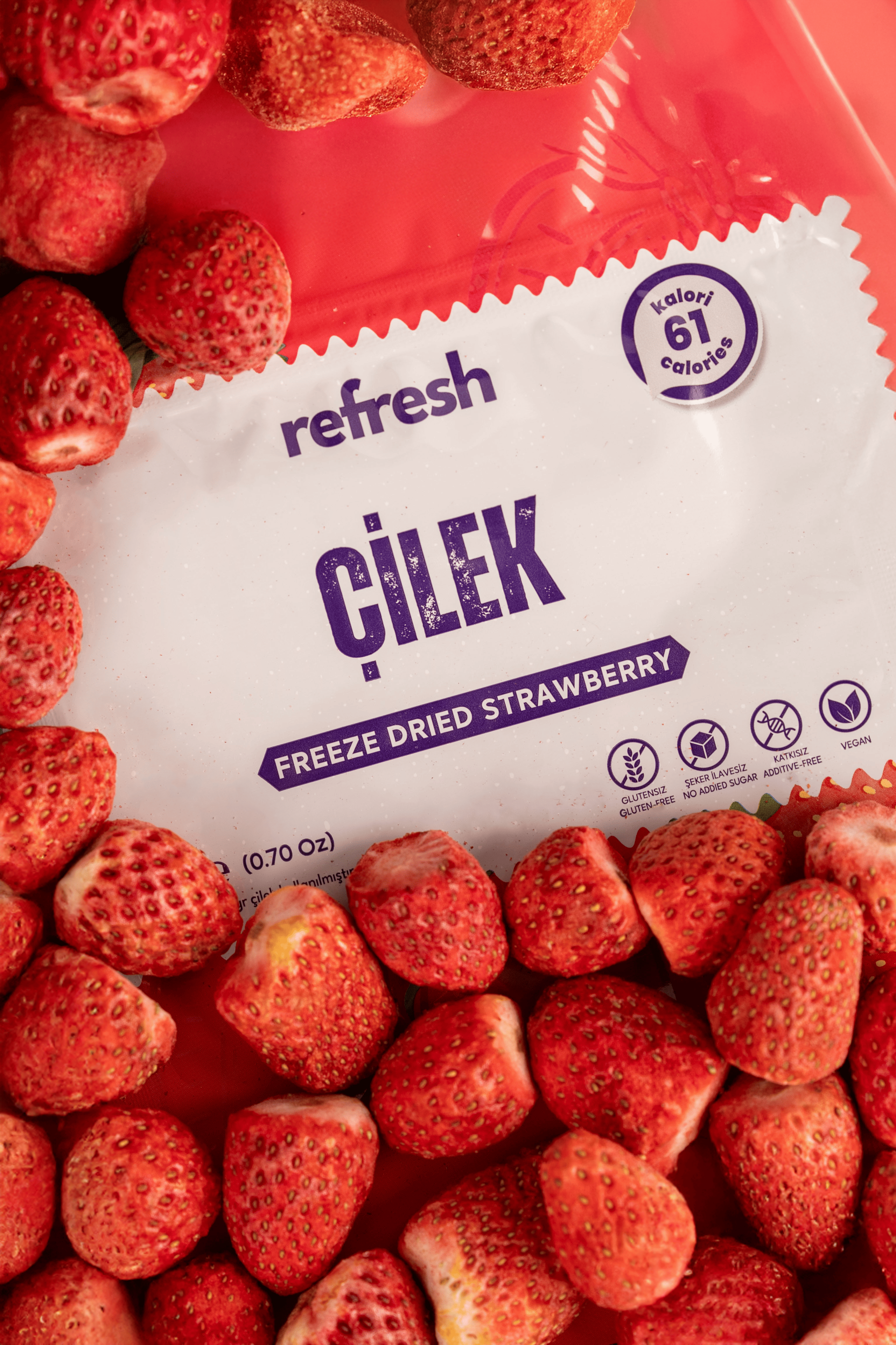 Refresh Freeze Dried Çilek 20gr
