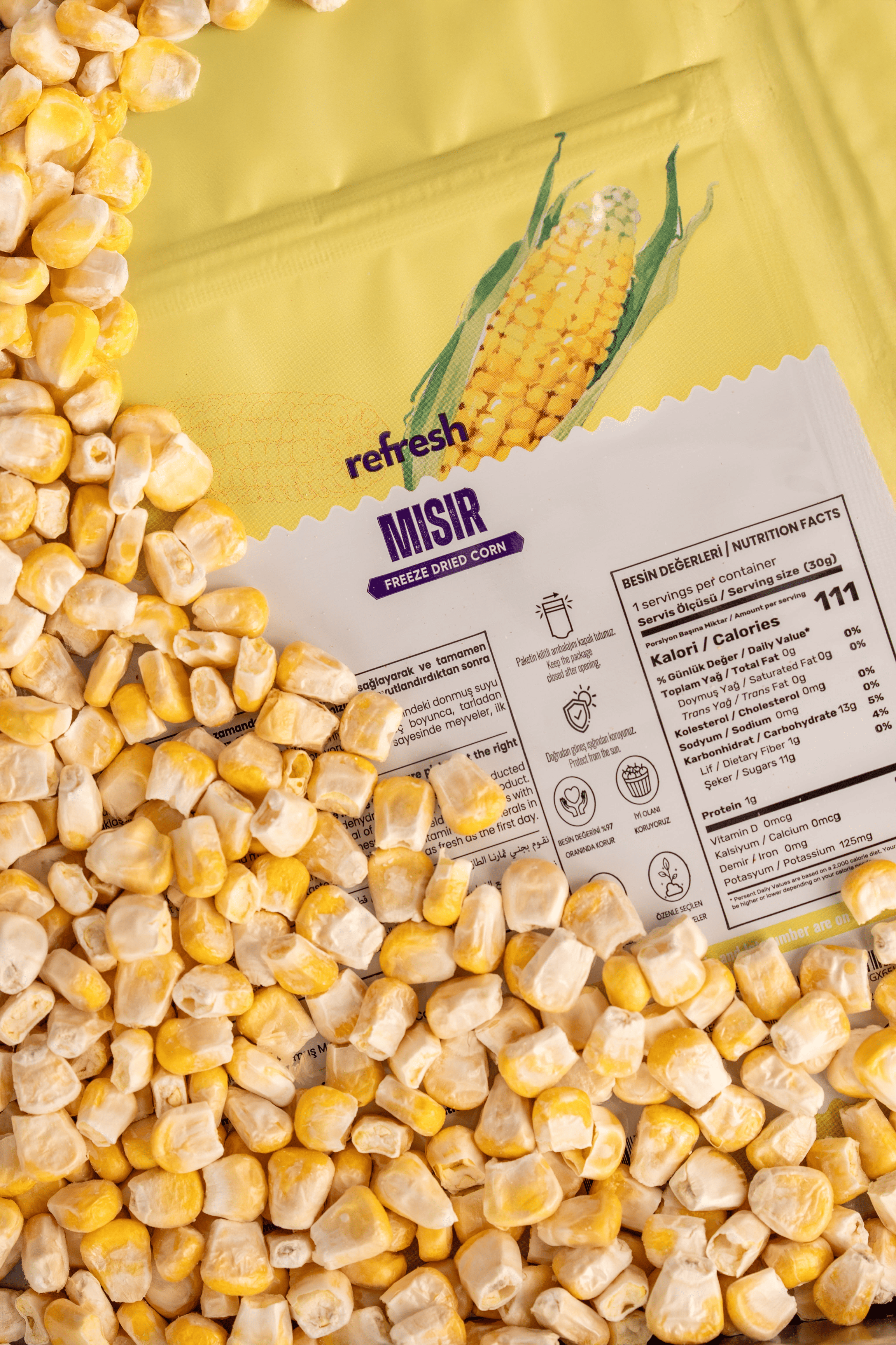 Refresh Freeze Dried Mısır 30gr