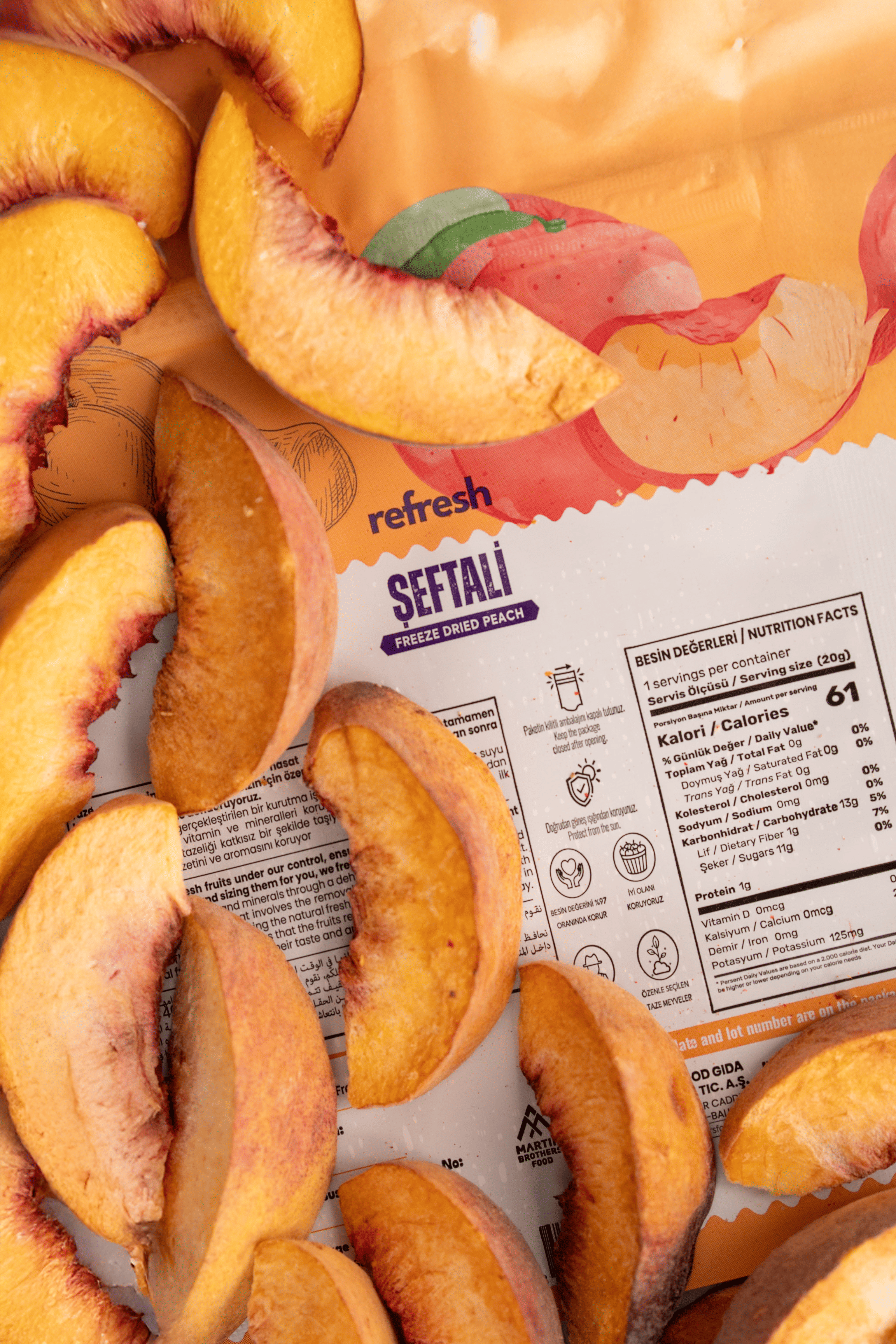 Refresh Freeze Dried Şeftali 20gr