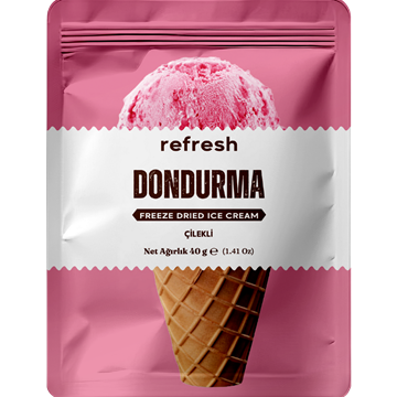 Refresh Freeze Dried Çilekli Dondurma 30gr