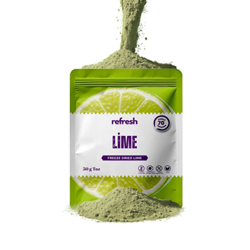 Refresh Dry Freeze Lime Tozu 50g - Dondurularak Kurutulmuş Meyve Tozu